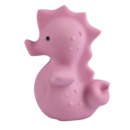 Sea Horse | Organic Natural Rubber Rattle, Teether & Bath Toy