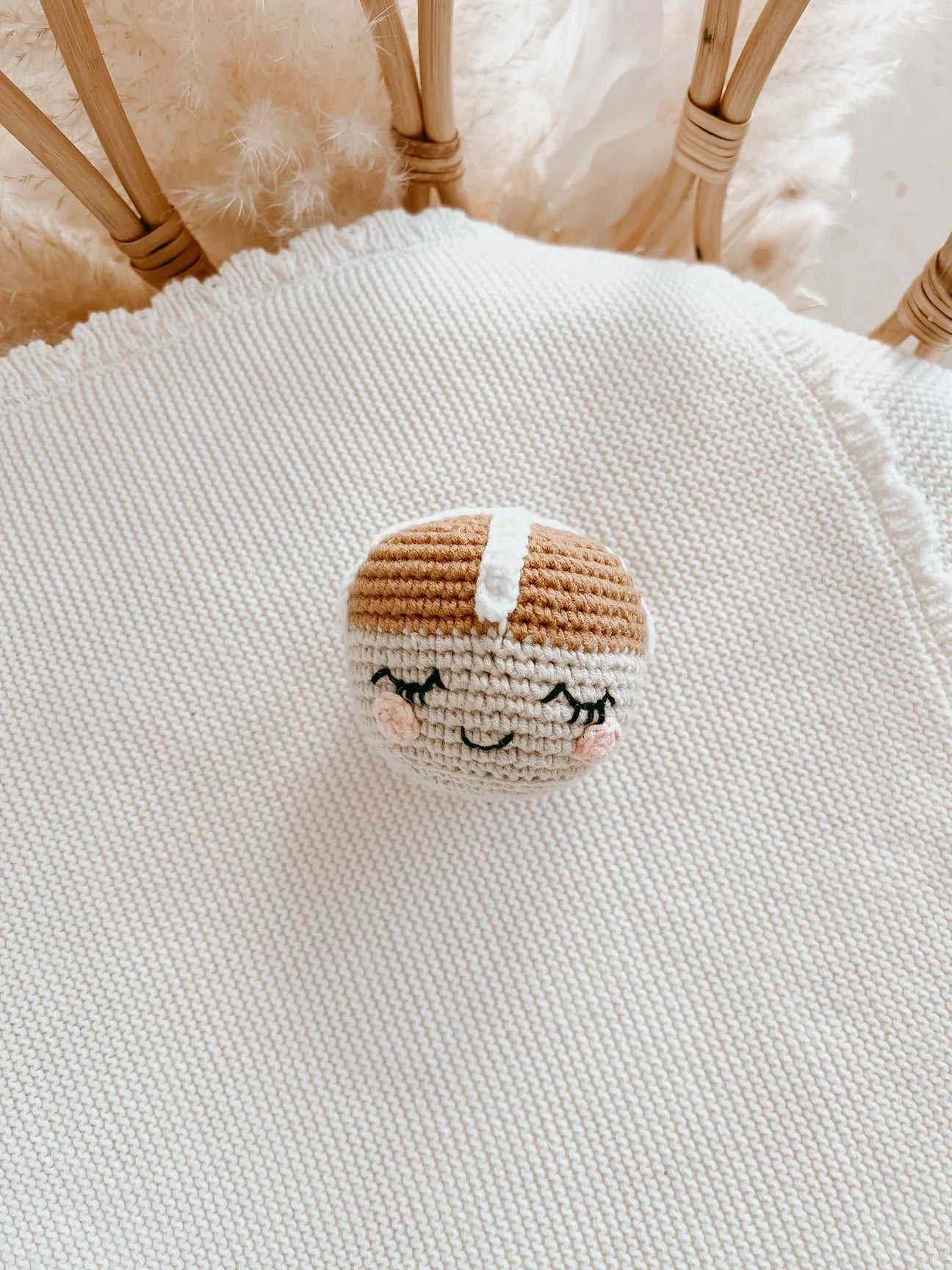 Hot Cross Bun Rattle