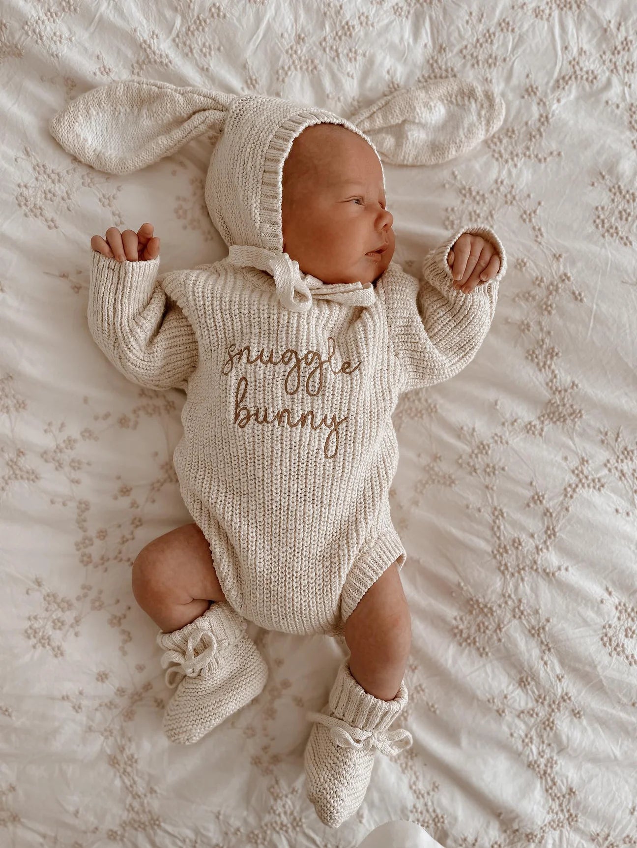 Snuggle Bunny Chunky Knit Romper