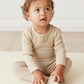 Organic Cotton Modal Long Sleeve Bodysuit | Fawn