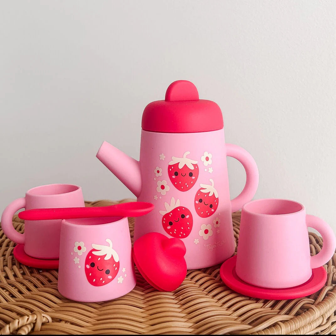 Strawberry Patch Silicone Tea Set