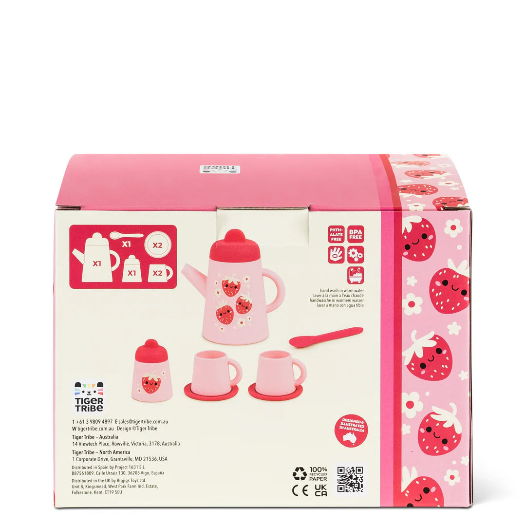 Strawberry Patch Silicone Tea Set