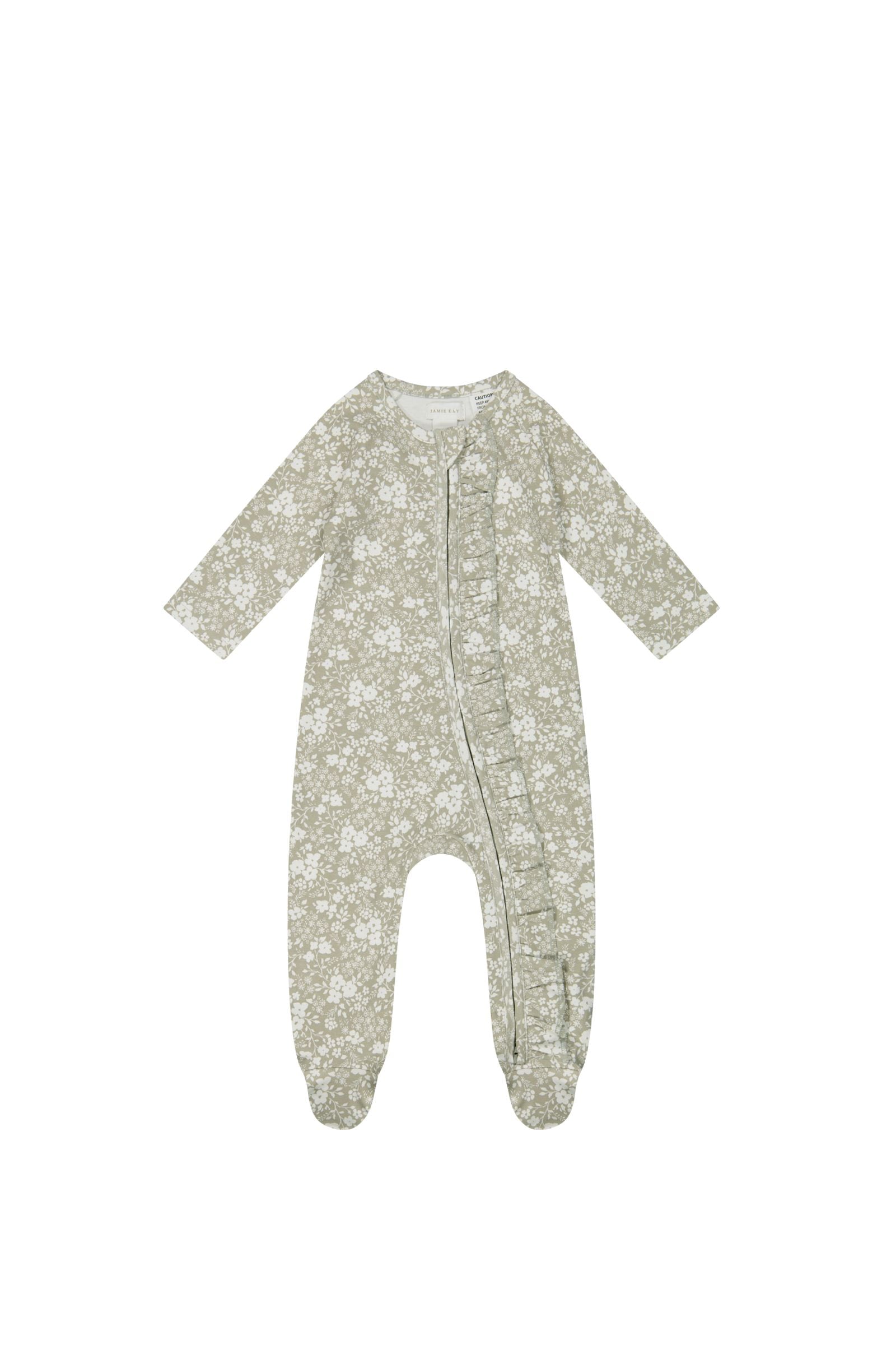 Organic Cotton Melanie One Piece | Pansy Floral Mist – Little Love Club